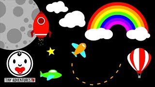 Baby Sensory  Things that fly  High Contrast Infant Visual Stimulation Video for Baby [upl. by Lrak]