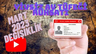 Yivsiz av Tüfeği ruhsatı işlemleri değişti Mart 2023 ruhsat almak icin neler değişti [upl. by Juditha]