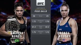 Amanda Nunes vs Ronda Rousey Full Fight 4K [upl. by Palgrave380]