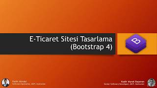 ETicaret Sitesi Tasarımı Giriş Bootstrap 4 ile [upl. by Aitnohs]