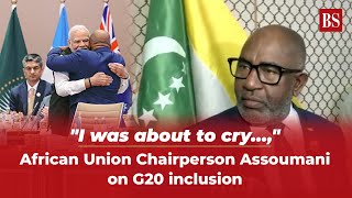 quotI was about to cry…quot  African Union Chairperson Assoumani on G20 inclusion [upl. by Yenffad]