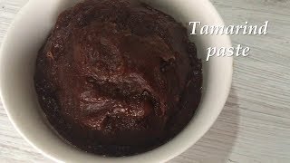 Tamarind paste recipe  How to make tamarind paste at home [upl. by Leahcimnaj]