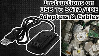 Convert SATA and IDE To USB Adapter Only for 2 for HDD and SSD 25 35 525 inch or zoll [upl. by Geanine]