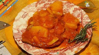 41  Patate rifatte avvorte con braciolesollievo delle gole secondo piatto di carne saporito [upl. by Atiuqes693]