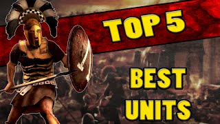 Top 5 BEST UNITS in Total War Rome 2 [upl. by Nihsfa]