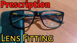 Progressive Lens Fitting In Black Plastic Frame Asmr Video [upl. by Arny187]