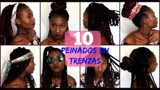 TRENZA FACIL CABELLO CORTO TRENZA RAPERA O TRENZAS AFRICANAS [upl. by Joris]