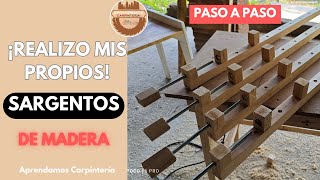 ¡¡TUTORIAL Te enseño hacer sargentos de madera caseros y rápidos [upl. by Lazare]