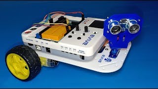 DIY Obstacle Avoiding Robot using evive Starter Kit [upl. by Roth]