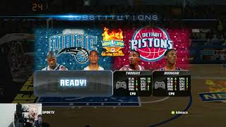 NBA JAM ON FIRE EDITION Magic vs Pistons on XBOX360 played on SERIES XS in 2023 [upl. by Yltneb]