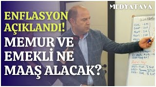 Enflasyon açıklandı Memur ve emekli maaşları ne kadar olacak [upl. by Buzz952]