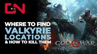 God of War Valkyrie Locations amp How to Kill Them [upl. by Ahtnammas847]