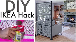 NEW Renter Friendly IKEA HACK ROOM DIVIDERS USING THIS SIMPLE ITEM [upl. by Ahsiekim]