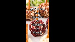 24 Easy Cold Appetizers for Holidays and Parties shorts appetizers recipeideas [upl. by Ettedo]