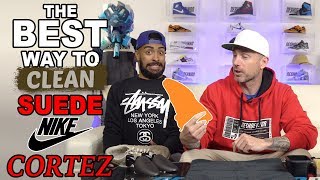 How to clean suede on Nike Cortez Jewel [upl. by Nnahteb]