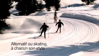 Clip Ski de fond aux Saisies [upl. by Ahs]