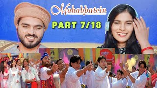 Mohabbatein soni soni akhiyon wali song  Shahrukh Khan  Amitabh B  Pakistani ReactionPart 718 [upl. by Ettenad]