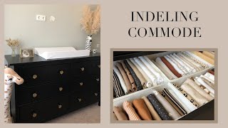 WAT ZIT ER IN ONZE COMMODE 👶🏼⭐  COMMODE INDELING [upl. by Rhtaeh]