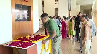 GANDHINAGAR SHREE GANESH VASUDEV MAVALANKAR 136TH JANMA JAYANTI PUSHPANJALI [upl. by Yrac]