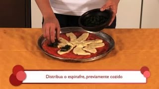 Como preparar uma pizza de espinafre e molho bechamel  As melhores variedades de pizza [upl. by Hubbard]