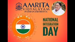 National Integration Day  AmritaVidyalayam Pathanamthitta [upl. by Aihsetal]