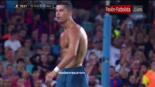 Olha o Golaço que Cristiano Ronaldo fez no jogo contra Barcelona  Super Copa da Espanha [upl. by York88]