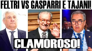 VITTORIO FELTRI CONTRO GASPARRI quotFAI SCHIFO E DI TAJANI ME NE SBATTOquot [upl. by Emmeram]