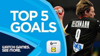 TOP 5 Goals of the week  EHF EURO 2022 Qualifiers amp EHF EURO CUP 2022 [upl. by Dlawso]