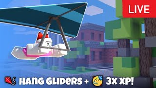 🔴 LIVE 🔴 Roblox Bedwars 32 GLIDERS  3x XP [upl. by Acinoev995]