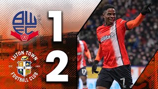 Bolton 12 Luton  Into the 4th round 🫡  FA Cup Highlights [upl. by Dena216]