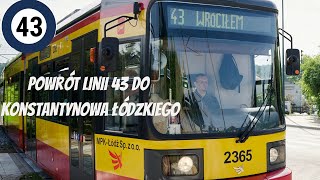 Pierwszy dzień tramwajów na linii do Konstantynowa Łódzkiego po remoncie 01072024 [upl. by Nohcim]