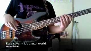 bass cover  Its a man world  James brown [upl. by Catt]