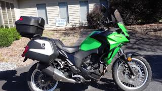 2017 Kawasaki Versys X 300 stock exhaust [upl. by Tamarah334]