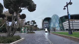 Bakı Bulvarı Yağışlı Gündə Dəniz Kənarında Gəzinti walking rainyday rain baku [upl. by Janey]