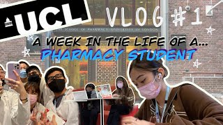 a vlog  A WEEK IN THE LIFE OF A PHARMACY STUDENT  UCL [upl. by Hayidah]