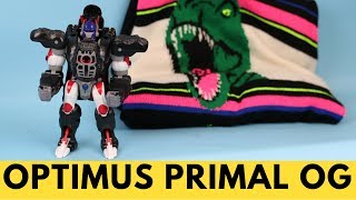 Optimus Primal Beast Wars Transformers Unboxing and Review [upl. by Melitta]