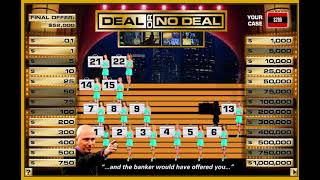 Deal or No Deal DOND Online Game with 52000 Deal Accidentally Push Deal [upl. by Ahselrak]