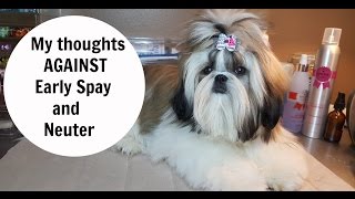 My Thoughts Against early Spay and Neuter [upl. by Drhcir]