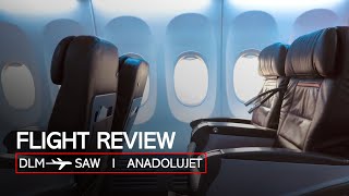 AnadoluJet TK Business Class I Dalaman DLM  İstanbul Sabiha Gökçen SAW I Boeing 737800 [upl. by Pol298]