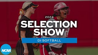 2024 NCAA DI softball bracket selection show [upl. by Nerin]