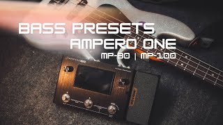 Bass Presets  AMPERO ONE  Clean Drive Pog Micro Synth Chorus [upl. by Chessy295]