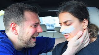 Getting a NOSE JOB PRANK on HUSBAND HE STARTED CRYING [upl. by Alleul]