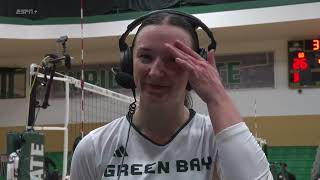 HLVB Quarterfinal 2 Calli Gentry Interview [upl. by Bolt]