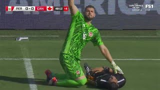 Referee Collapses During Canada VS Peru Copa America Match [upl. by Quintana]