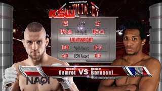 KSW Free Fight Mateusz Gamrot vs Mansour Barnaoui [upl. by Tahpos]