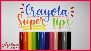 Review Crayola Supertips para Lettering [upl. by Jacinthe451]