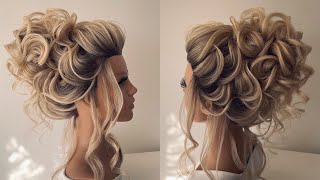 Beautiful updo hairstyle tutorial [upl. by Klimesh218]