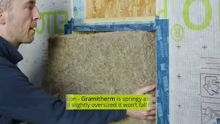 How to cut and install Gramitherm by our partner in UK EcologicalBuildingSystems [upl. by Ellehsim]