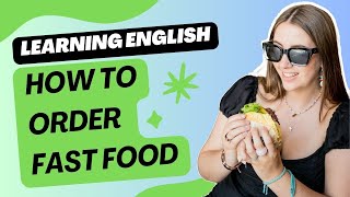 How to order food at a fast food restaurant  Simple English Conversation Dialogues [upl. by Palmer900]