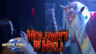 Holidayz in Hell Halloween Horror Nights at Universal Studios Hollywood 2023 [upl. by Draned]